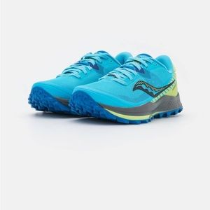 Saucony Women's Peregrine 11 Trail Running Shoe Size 6 Royal/Limelight